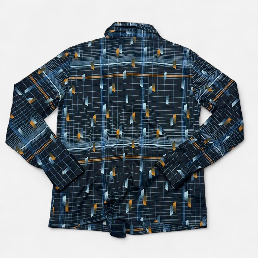 Mens 70s Aladdinette California geometric long sleeve button shirt L - Picture 2 of 6